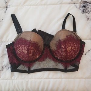 Beautiful Caged Eyelash Lace Bra